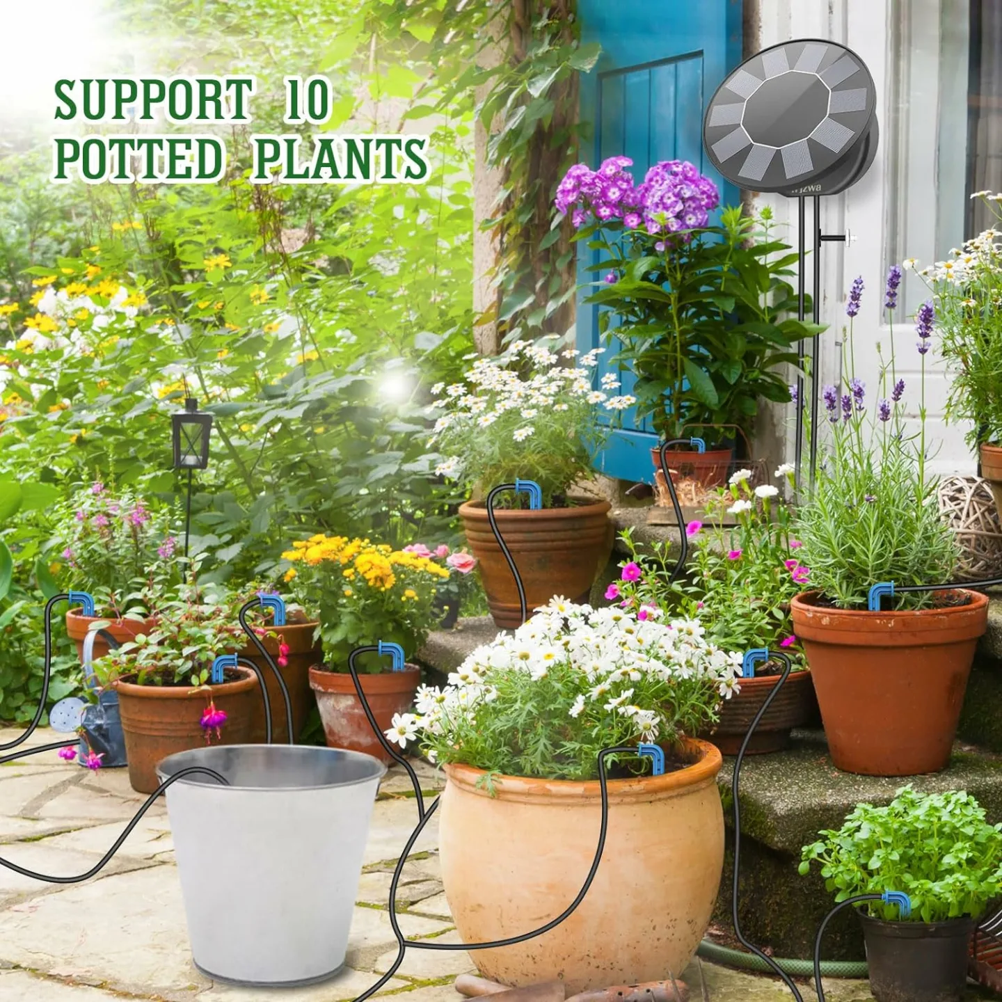 Solar Drip Irrigation Kit - Perfect for Garden Plants