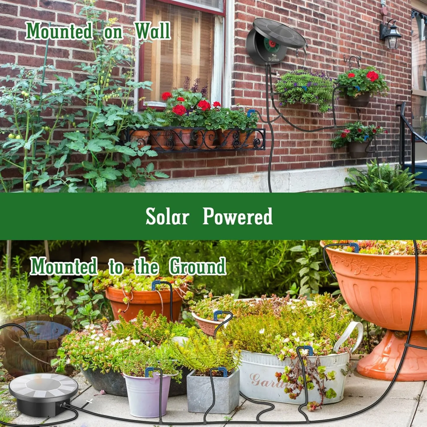 Solar Drip Irrigation Kit - Perfect for Garden Plants