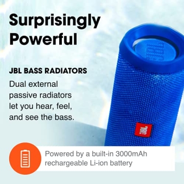 JBL Flip 4 Waterproof Bluetooth Speaker for All Adventures