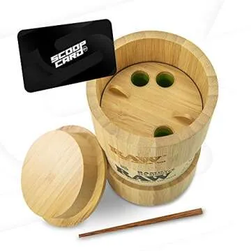 RAW Bamboo Six Shooter for King Sized Cones - Easy Fill Tool