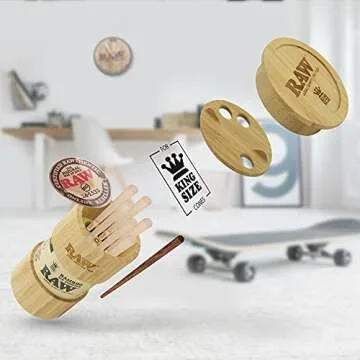 RAW Bamboo Six Shooter for King Sized Cones - Easy Fill Tool