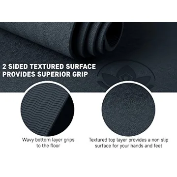 Clever Yoga Better Grip Thick Yoga Mat for Beginners