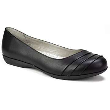 Black Clara Women's Ballet Flats by CLIFFS 8.5 W