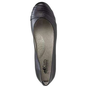 Black Clara Women's Ballet Flats by CLIFFS 8.5 W