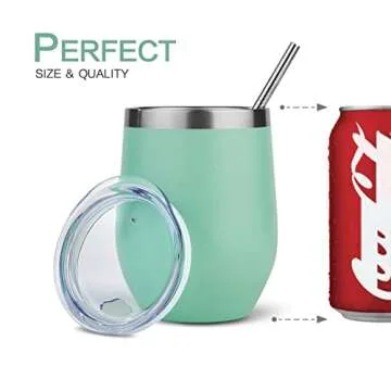 Polarduck 12oz Insulated Wine Tumbler - Perfect Gift