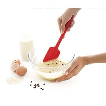 MASTRAD All Silicone Spatula - Versatile Baking Tool, Heat Resistant, Easy to Clean