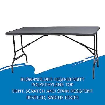Iceberg IndestrucTable Too Bi-Fold Folding Table, 60" x 30"