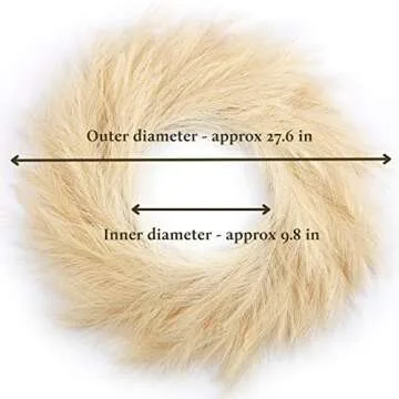 Stylish Pampas Grass Wreath - Perfect Decor for All Seasons