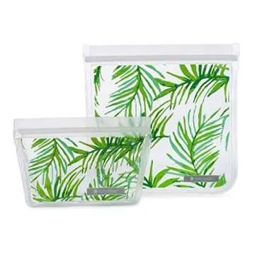 Full Circle Ziptuck Reusable Snack Bags – Multi-Use Leak-Free Food-Safe Storage Bags – BPA-Free ...