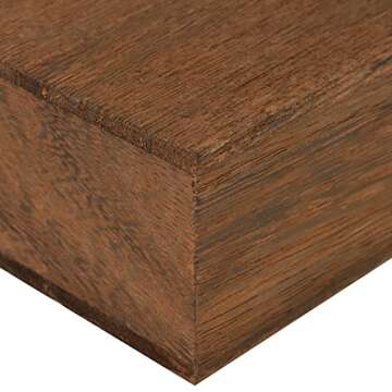 MOOCA Customizable Wooden Display Risers Set - 3 Different Height Stands for Jewelry, Watches, Cosmetics, and Accessory, Brown Color