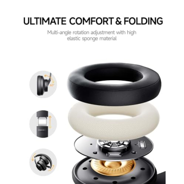 Picun B8 Bluetooth Headphones with 120H Playtime