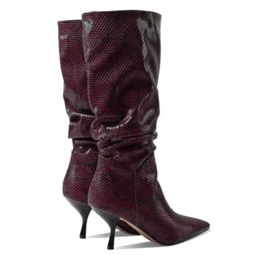 Shop SHODENSE Vintage Kitten Heel Slouch Boots Online