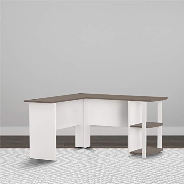 Ameriwood Home Dakota L-Desk with Bookshelves