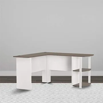 Ameriwood Home Dakota L-Desk with Bookshelves