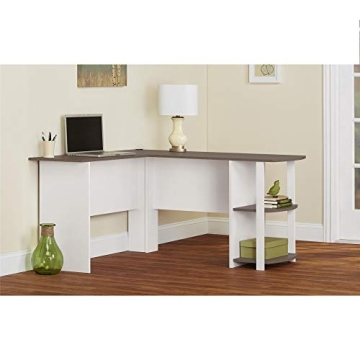Ameriwood Home Dakota L-Desk with Bookshelves
