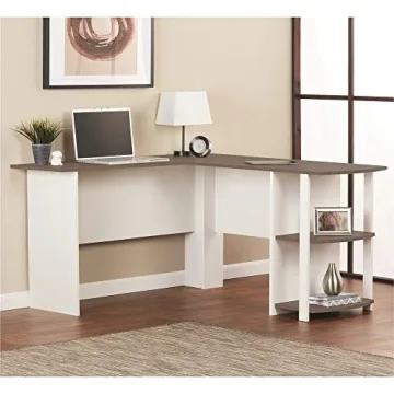 Ameriwood Home Dakota L-Desk with Bookshelves