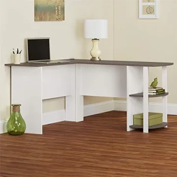 Ameriwood Home Dakota L-Desk with Bookshelves