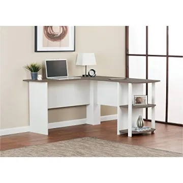 Ameriwood Home Dakota L-Desk with Bookshelves