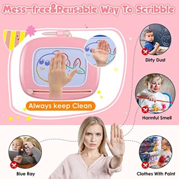 Smasiagon Magnetic Drawing Board for Creative Toddlers