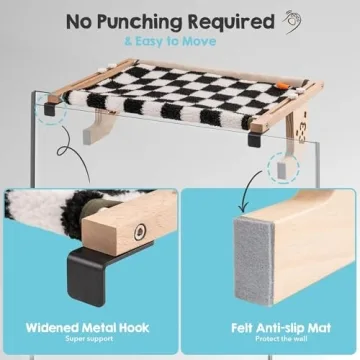 MEWOOFUN Cat Window Perch perfect for cozy lounging