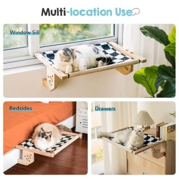 MEWOOFUN Cat Window Perch perfect for cozy lounging