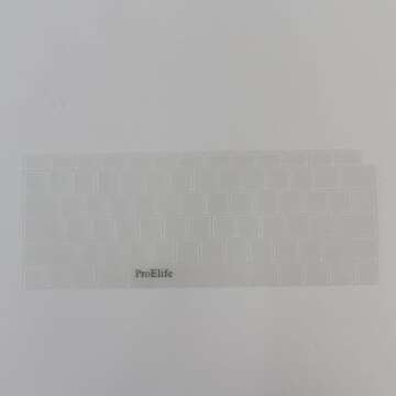 ProElife Keyboard Cover for 2019-2018 MacBook Air 13'' with Touch ID Retina Display (A1932) Accessories Ultra Thin Keyboard Protector, NOT FIT Mac Air 2021-2020 (Transparent Clear)