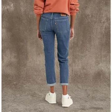 Shop Levi's Women's New Boyfriend Jeans in Lapis Gem