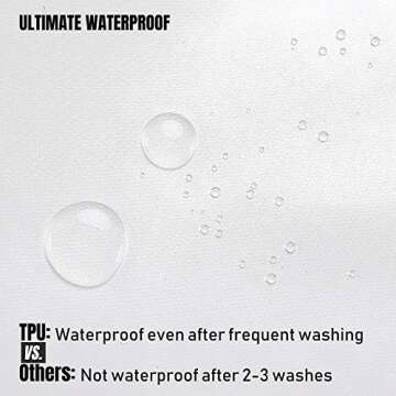 Luxury Waterproof Fabric Shower Curtain for Elegant Bathrooms