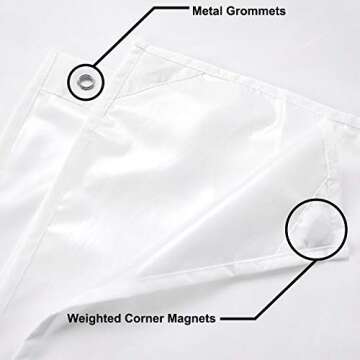 Luxury Waterproof Fabric Shower Curtain for Elegant Bathrooms