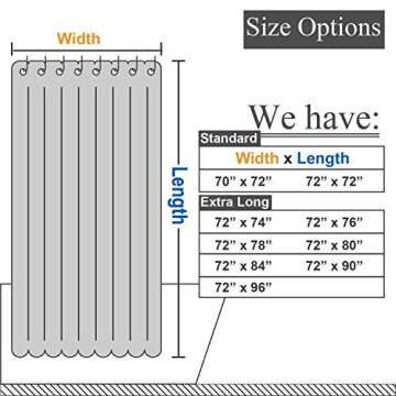 Luxury Waterproof Fabric Shower Curtain for Elegant Bathrooms