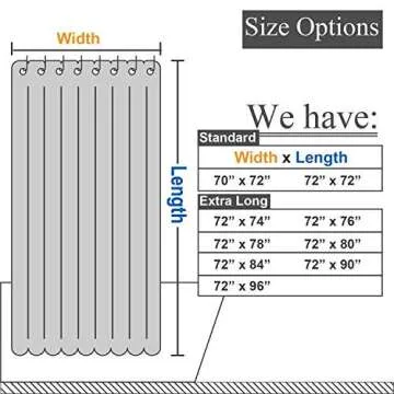 Luxury Waterproof Fabric Shower Curtain for Elegant Bathrooms