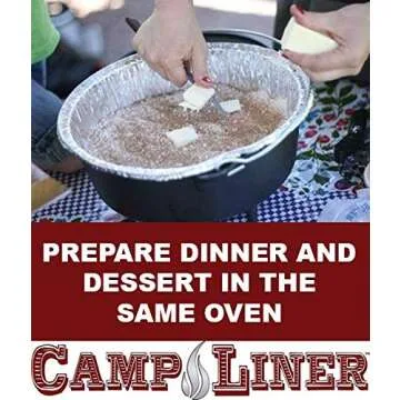 CampLiner Dutch Oven Liners 12 Pack for Effortless Cooking
