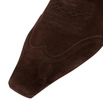 FSJ Women Square Toe Comfort Low Heel Ankle Boots