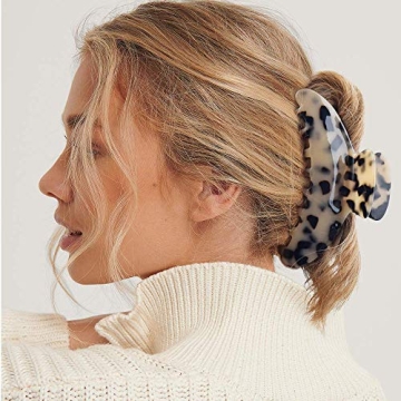 Aileam 4.5 Inch Tortoise Shell Hair Clips for All Hair Types