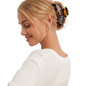 Aileam 4.5 Inch Tortoise Shell Hair Clips for All Hair Types
