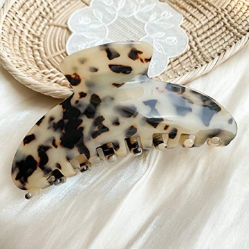Aileam 4.5 Inch Tortoise Shell Hair Clips for All Hair Types