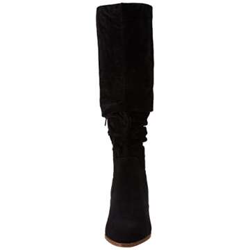 Amazon Essentials Women's Tall Block Heel Boots, Black, 8.5