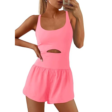 SENSERISE Women's Stylish Workout Romper for All Occasions