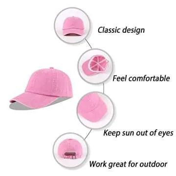 Unisex Adjustable Cotton Baseball Cap for Every Occasion