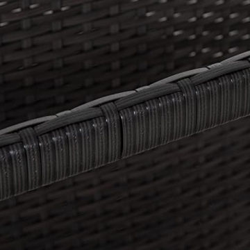 Outsunny Wicker Pool Float Storage Cart with Wheels