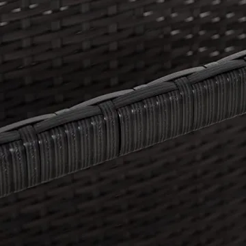 Outsunny Wicker Pool Float Storage Cart with Wheels