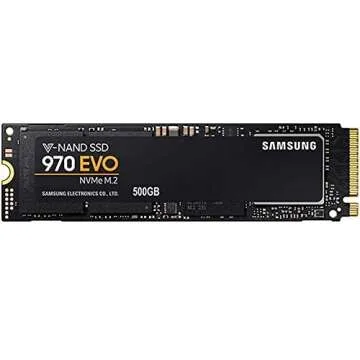 SAMSUNG 500GB 970 EVO M.2 PCI-Express 3.0 Solid State Drive