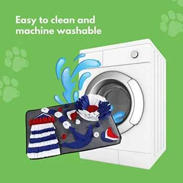 Pawzzle Mat - Sailor of The Sea - Interactive Dog Feeding Snuffle Mat for Small Medium Large Dogs, Encourage Foraging Skills, Great for Nosework & Scent Training, Relieve Stress & Boredom