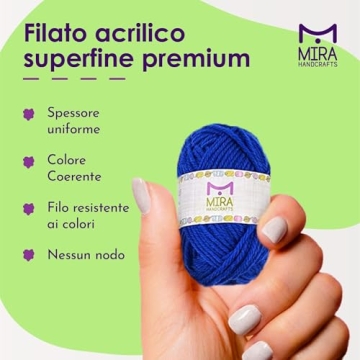 40 Assorted Colors Acrylic Yarn kit - 875 Yards of Craft Yarn Creativity!