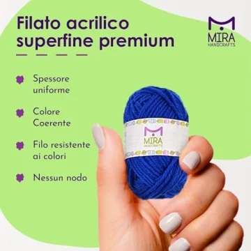 40 Assorted Colors Acrylic Yarn kit - 875 Yards of Craft Yarn Creativity!