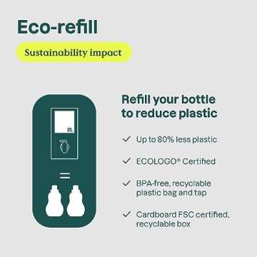 ATTITUDE Floor Surface Cleaner for Tile and Wood, EWG Verified, Streak-Free, Vegan and Cruelty-free Household Cleaning Products, Citrus Zest, Eco-Refill, 67.6 Fl Oz