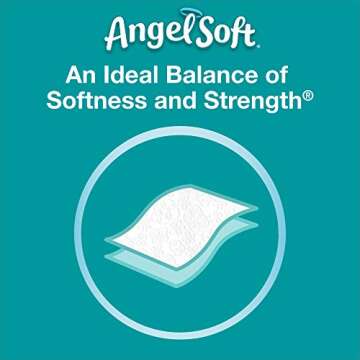 Angel Soft® Toilet Paper, 2-Ply Bath Tissue, 9 Rolls (pack of 4)