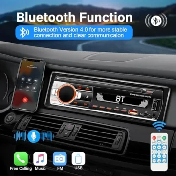 LSLYA Bluetooth Car Stereo Fast Charging App Control