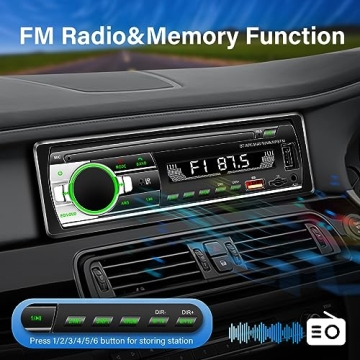 LSLYA Bluetooth Car Stereo Fast Charging App Control