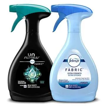 Febreze Fabric Refresher, Odor Eliminator Extra Strength & Unstopables, Fresh Scent, 2 Count